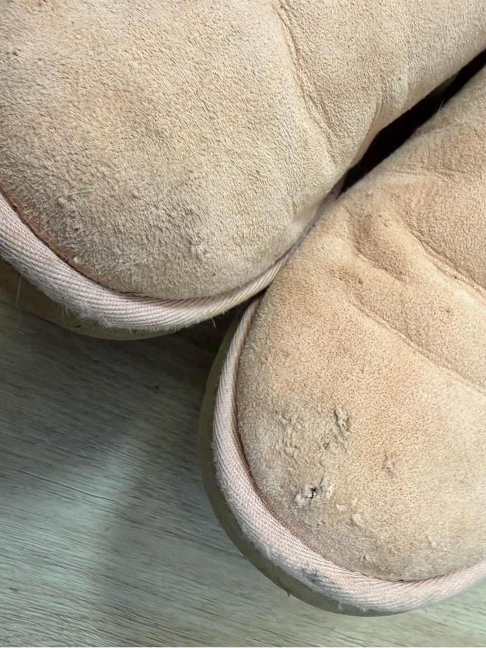 UGG Pale Pink Shearling Lined Bootie - Picture 3 of 7